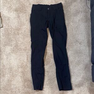 Duluth trading company black dry on the fly slim leg pants